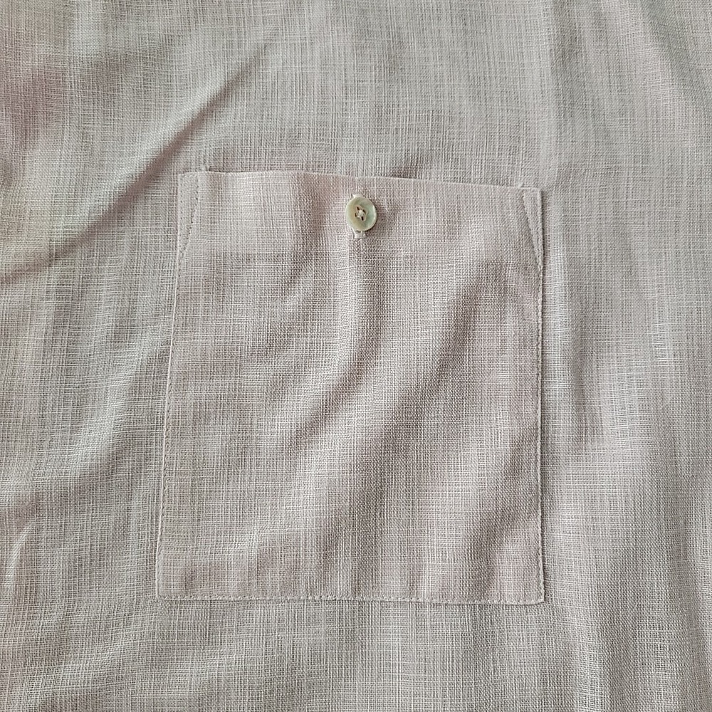 Alan Stuart Men's Vintage Polo Shirt Size 2XL Pink Button Down Short Sleeve - Picture 4 of 11